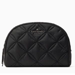 Kate Spade quilted medium dome cosmetic bag